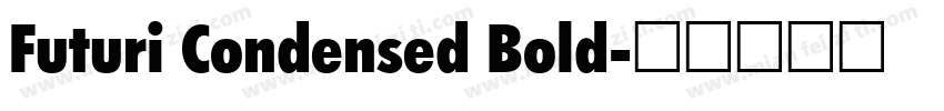 Futuri Condensed Bold字体转换